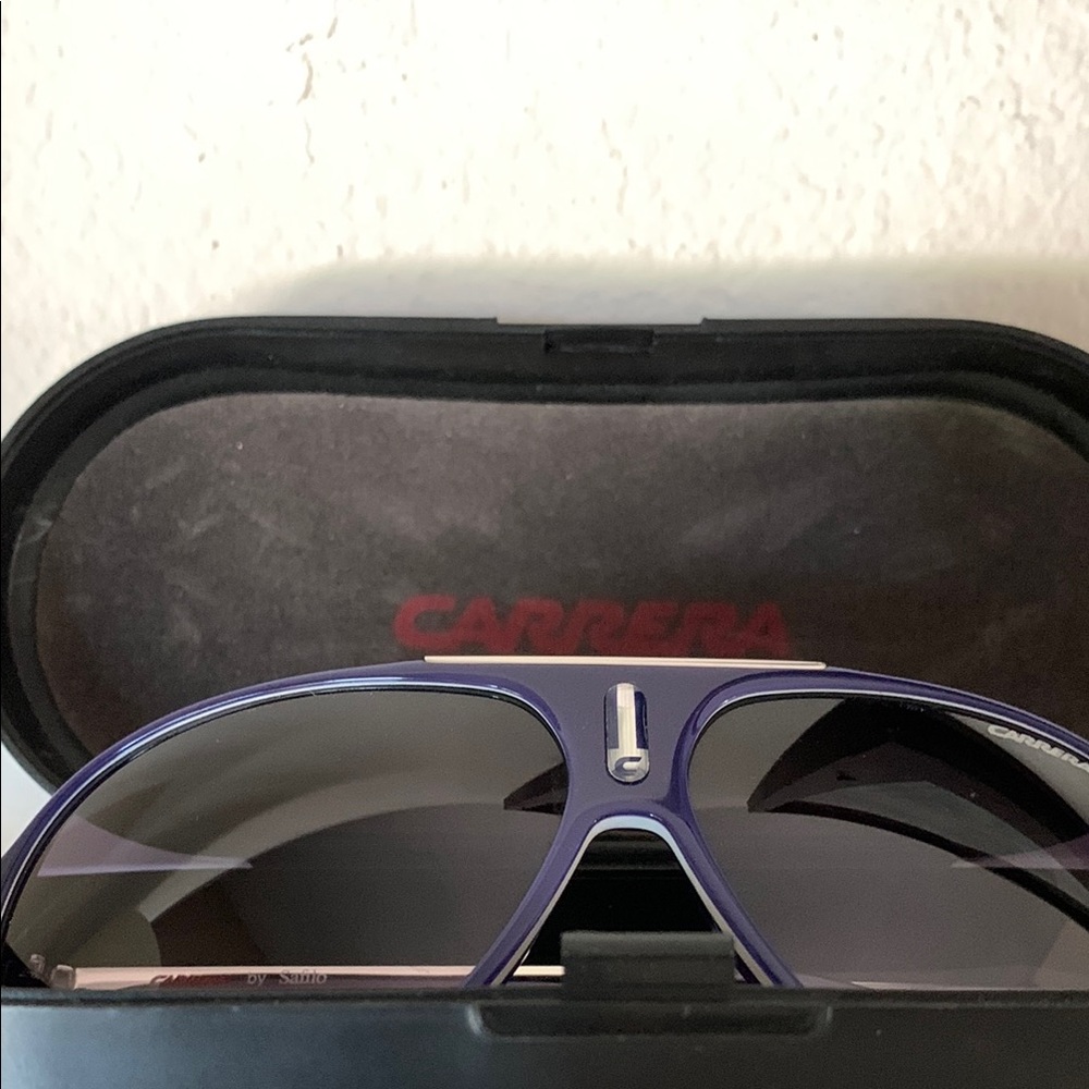 Carrera Navy Blue Aviator Sunglasses with Grey Lenses - Picture 7 of 8